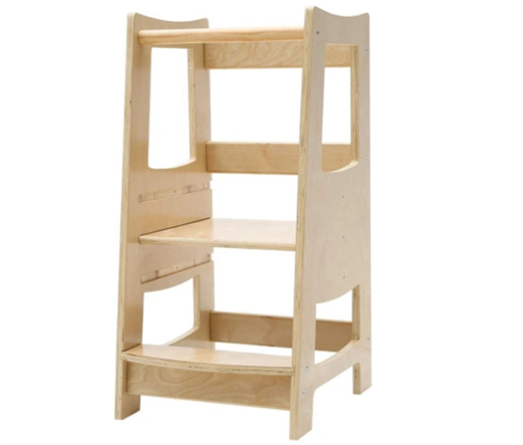 Child Folding Step Stool Standing Tower Kids Kitchen Step Stools