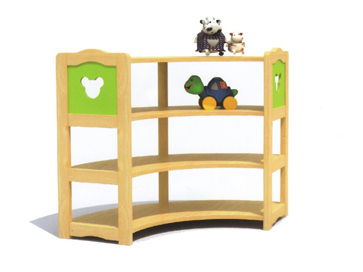 Kindergarten Furniture Wood Bookcase Latest Wooden Book Shelf for Kids