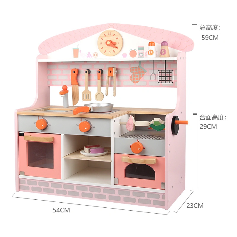 China Wholesale Popular Push Toy Kitchen Baby New Products Factory Direct Sale Small Pretend Toys for Children Kids Baby Educational Wooden Play Kitchen Toys