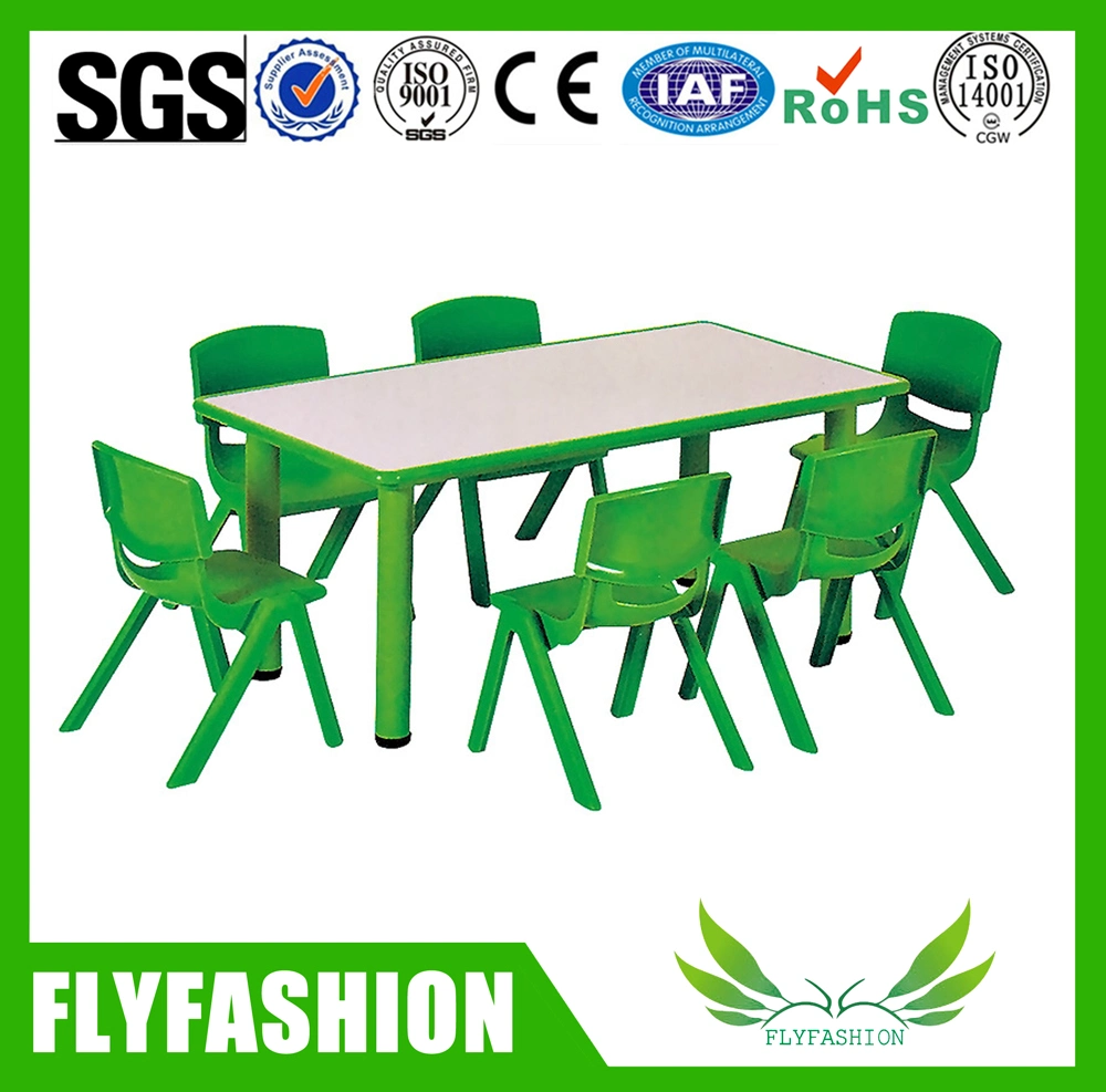 Children Furniture Study Table and Plastic Chairs for Kids (KF-01)