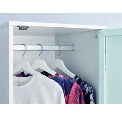 Modern Child′s Room Cabinet Kids Wardrobe Design Metal Locker 2 Door Wardrobe