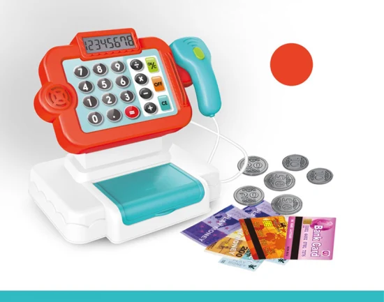 Multifunctional Musical Kids Cash Register Plastic Supermarket Shopping Toy Boys Girls Birthday Christmas Toy Cash Register Toys