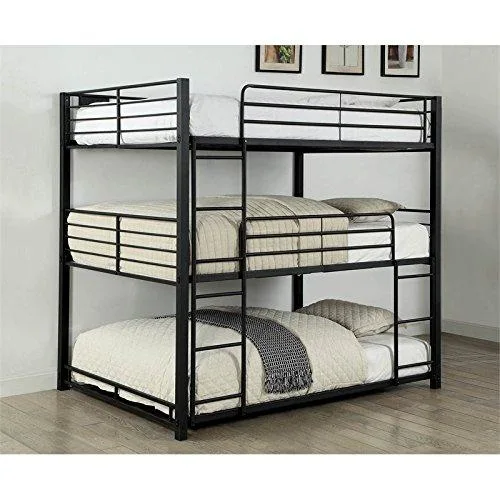 3 Layers 18 Inch Basket Triple Doll Bunk Bed with Ladder